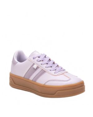 Xti Lace Up Sneakers - Purple