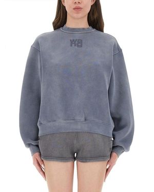 T By Alexander Wang Puff Logo Sweatshirt - Gray
