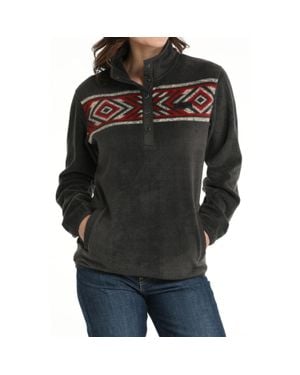 Cinch Polar Fleece Pullover Sweater - Black