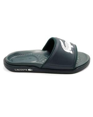 Lacoste Croco Dualiste Slide Sandal - Blue