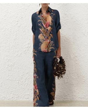 Zimmermann Ascension Relaxed Shirt - Blue