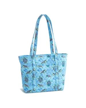 Vera Bradley Outlet Cotton Vera Tote Bag - Blue
