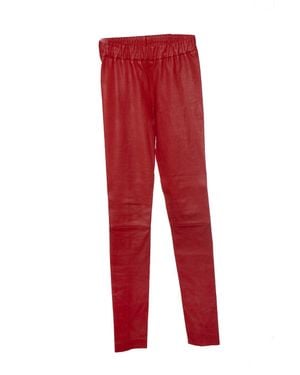 Sylvie Schimmel Leather Leggings - Red