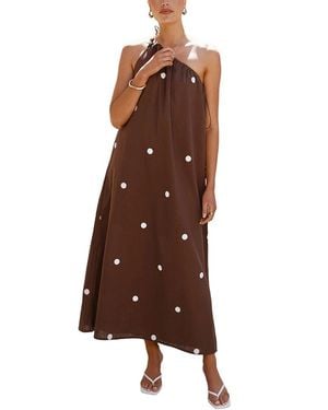 LOEY Midi Dress - Brown