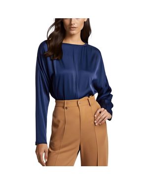 Bella Dahl Cut-Out Viscose Cropped - Blue