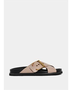 Shu Shop Barb Slide Sandals - White