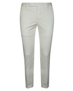 PT01 Slim Fit Lustrous Skinny Pants - Gray