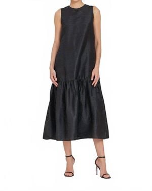 Livro Evening Solid Dress - Black