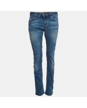 Roberto Cavalli Denim Straight Fit Jeans S/Waist - Blue