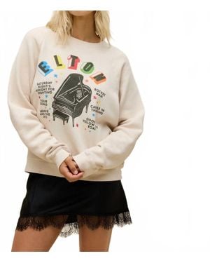 Daydreamer Elton John Vintage Sweatshirt - Natural