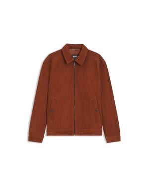 BOSS X Aston Martin Suede Jacket - Brown