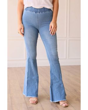 Southern Grace The Jolene High Rise Flare Denim - Blue