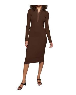 Nation Ltd Phoebe Turtleneck Dress - Brown