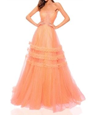 Amarra Strapless Ball Gown - Orange
