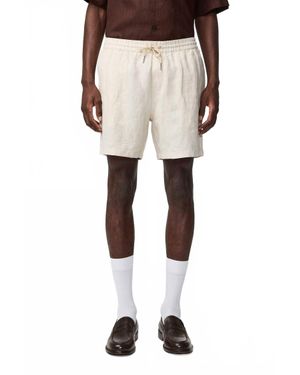 NN07 Gregor Linen Shorts - Natural