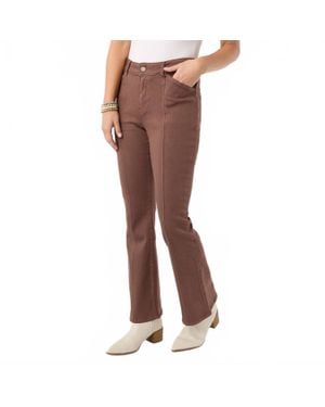 Coco + Carmen Natalie Flare Pants - Brown