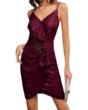 Linda Charm Mini Dress - Purple