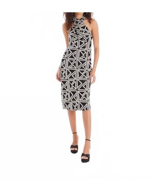 Allison Avery Stella Embroidered Dress - Black