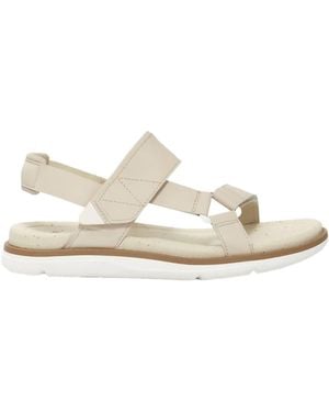 Teva Madera Slingback Leather Sandal - White