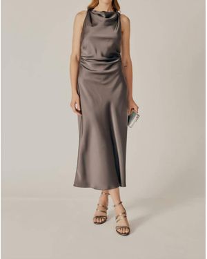 DELUC Acer Sleeveless Midi Dress - Natural