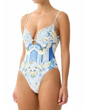 CAMILLA Continuous Underwire One Piece - Blue