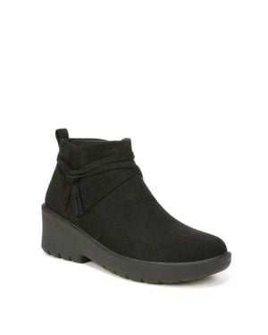 Bzees Blaine I7220F1001 Boots Faux Suede Ankle Booties Lion1049 - Black