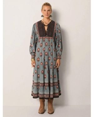 MAISON HOTEL Allegra Afghan-Inspired Dress - Gray