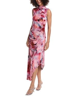AMUR Kai Printed Jersey Maxi Dress - Red