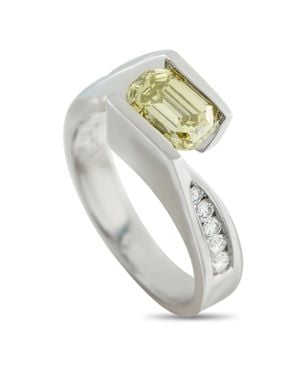 LB Exclusive Platinum 1.89Ct Diamond Ring Mf18-051826 - Metallic
