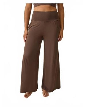 Kindred Bravely Wide Leg Postpartum Lounge Pants - Brown