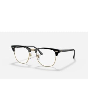 Ray-Ban Rb3016 Clubmaster-Light Clear Glasses - Black