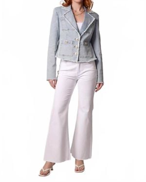 Blue Revival Logan Frayed Blazer - Gray