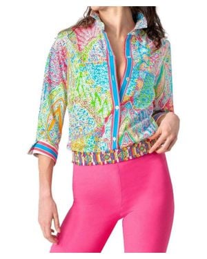 Gretchen Scott Boyfriend Shirt - Red