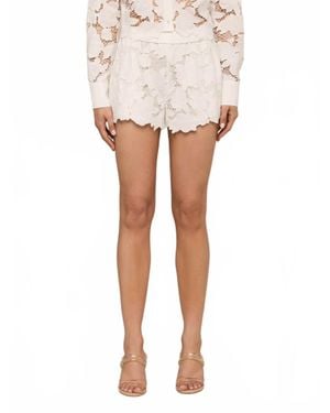 L'Agence Laina Eyelet Short - White