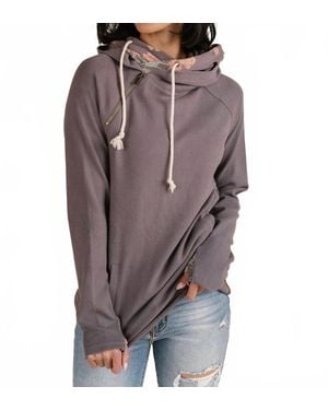 Ampersand Ave Doublehood Sweatshirt - Brown