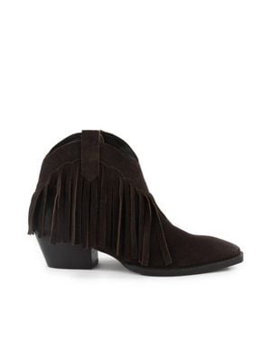 Seychelles Ankle Boots With Fringes - Black