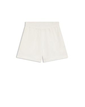 BOSS Relaxed-Fit Shorts With Embroidered Logo - White