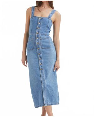 Rolla's Sailor Denim Midi Dress - Blue