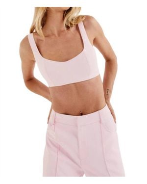 For Love & Lemons Shannon Crop Top - Purple