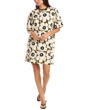 Marimekko Palikka Unikko Shirtdress - White