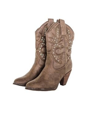 Naughty Monkey Houston Western Boots - Brown