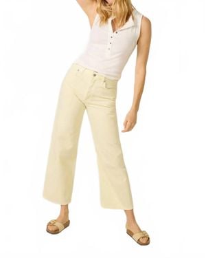 Agolde Ren High Rise Wide Leg Jeans - Natural