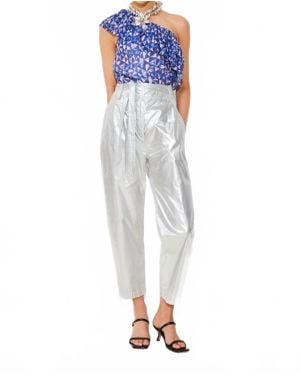Suncoo Joris High Waist Pant - Blue
