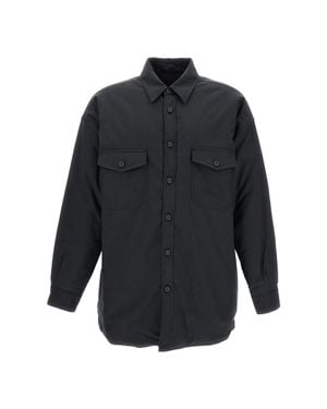 MM6 by Maison Margiela Cotton-Wool Reversible Overshirt - Blue