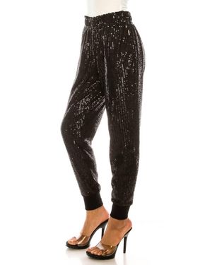 Wonderful & Young Sequin Jogger - Black