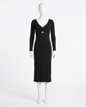 Z Supply Orla Rib Midi Dress - Black