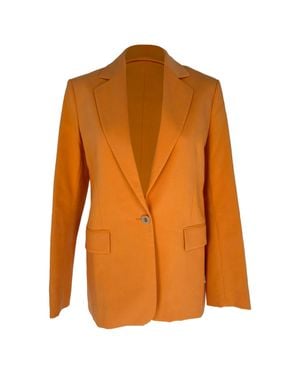 Maje Single Breasted Blazer - Orange