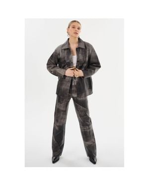 Lamarque Presley Leather Shacket - Black
