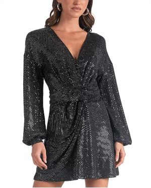 Elan Sparkle Dress - Black