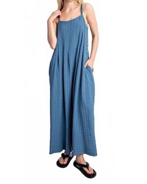 Gigio Sleeveless Wide Leg Jumpsuit - Blue
